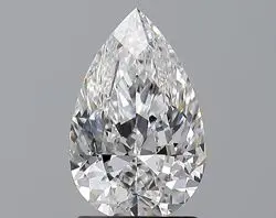1.5 Carat Natural Pear Diamond