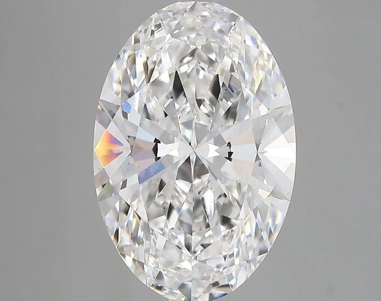 5.41 Carat Lab Grown Oval Diamond