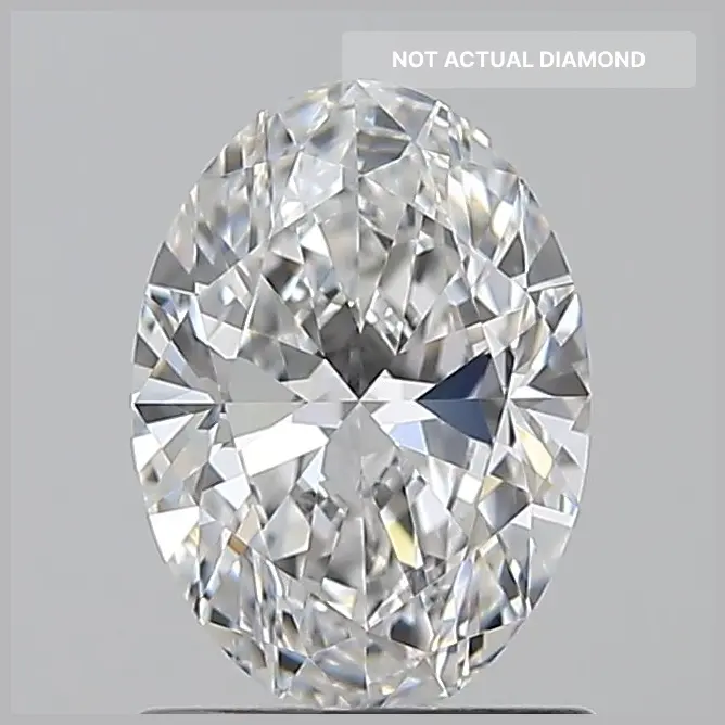 3.34 Carat Lab Grown Oval Diamond