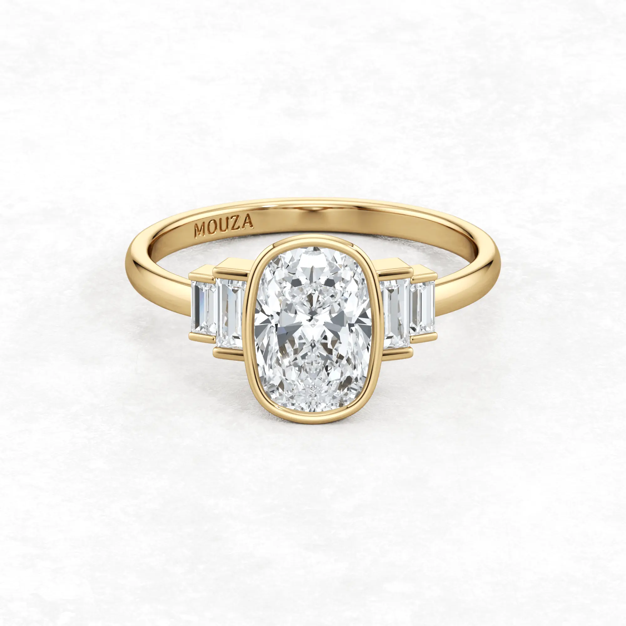 Bezel Diamond Engagement Rings