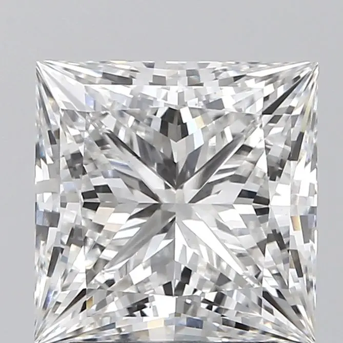 3.08 Carat Lab Grown Princess Diamond