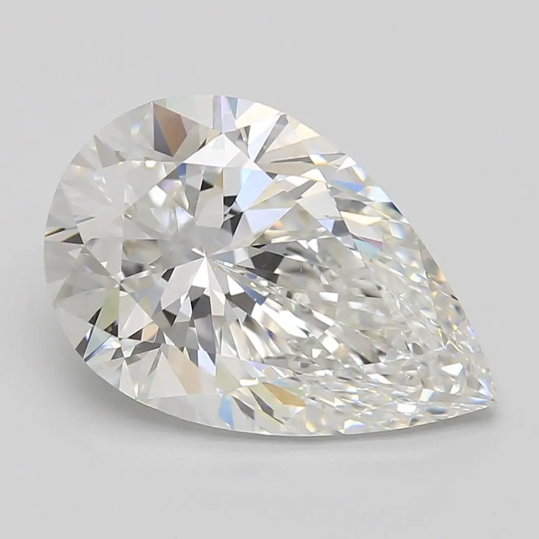 4.97 Carat Lab Grown Pear Diamond