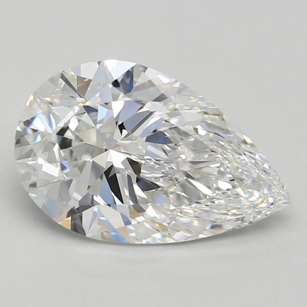 3.02 Carat Lab Grown Pear Diamond