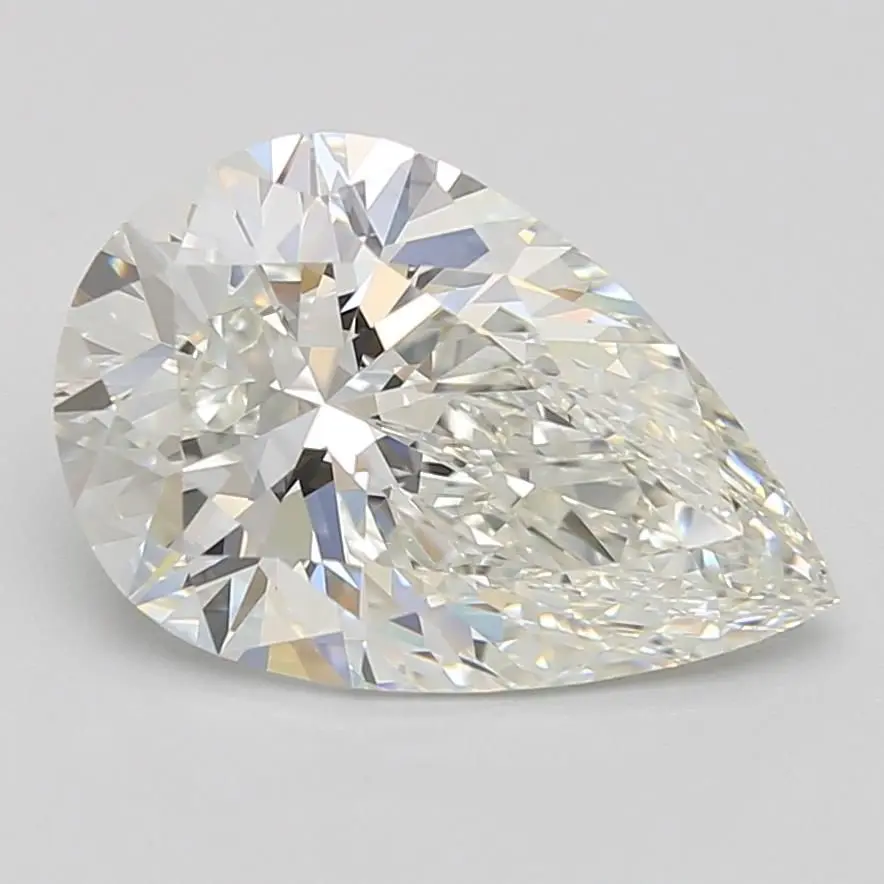 3.07 Carat Lab Grown Pear Diamond