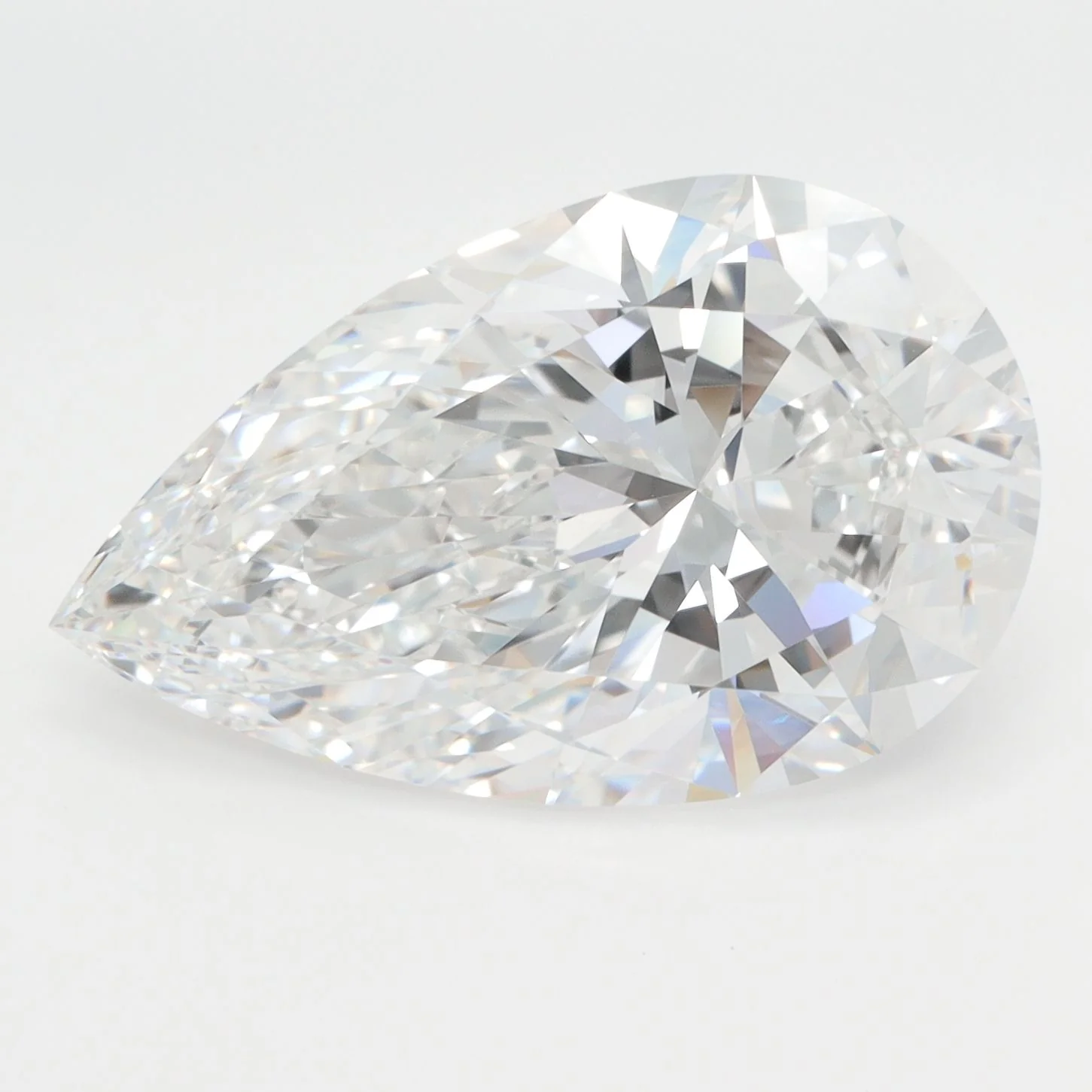 7.67 Carat Lab Grown Pear Diamond