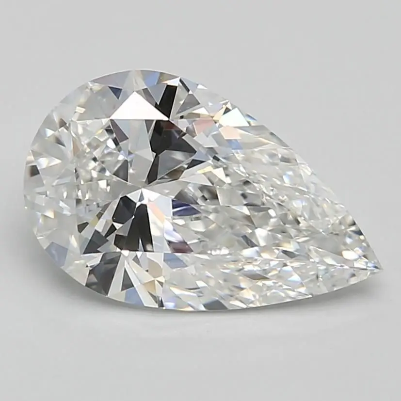 1.61 Carat Lab Grown Pear Diamond