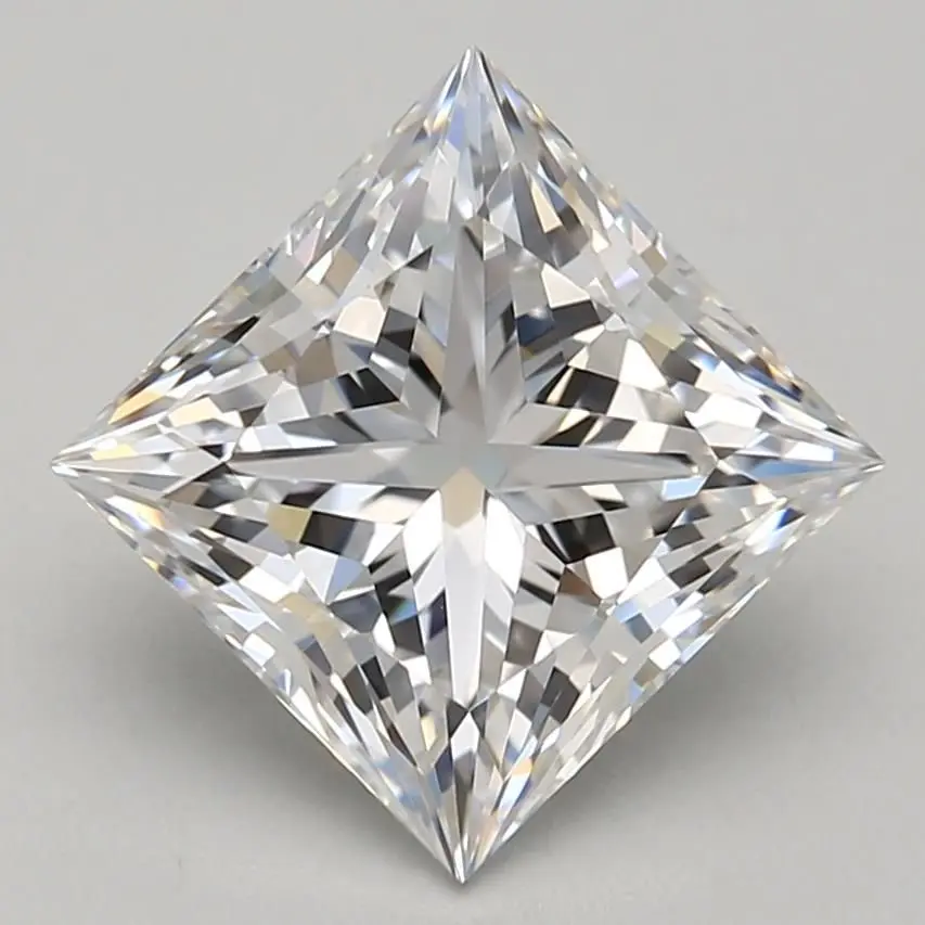 2.81 Carat Lab Grown Princess Diamond