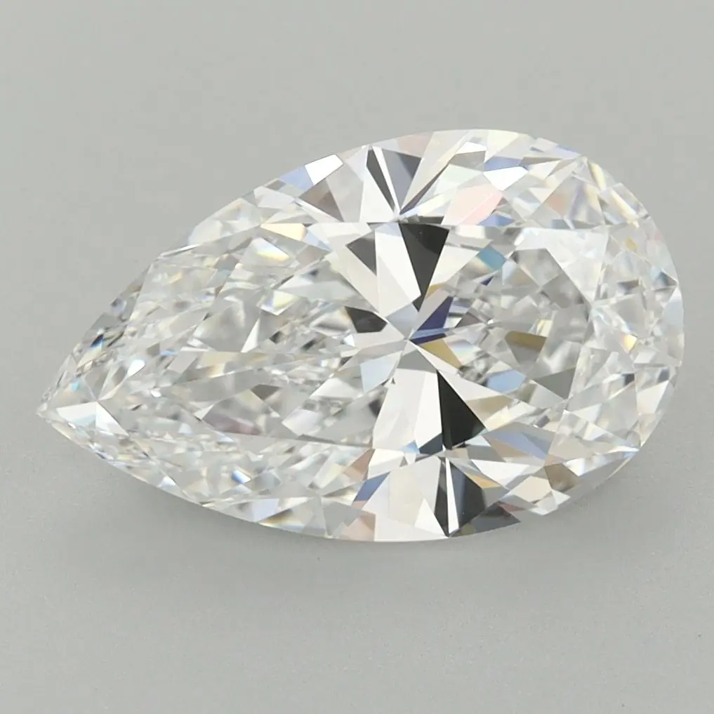 3.08 Carat Lab Grown Pear Diamond