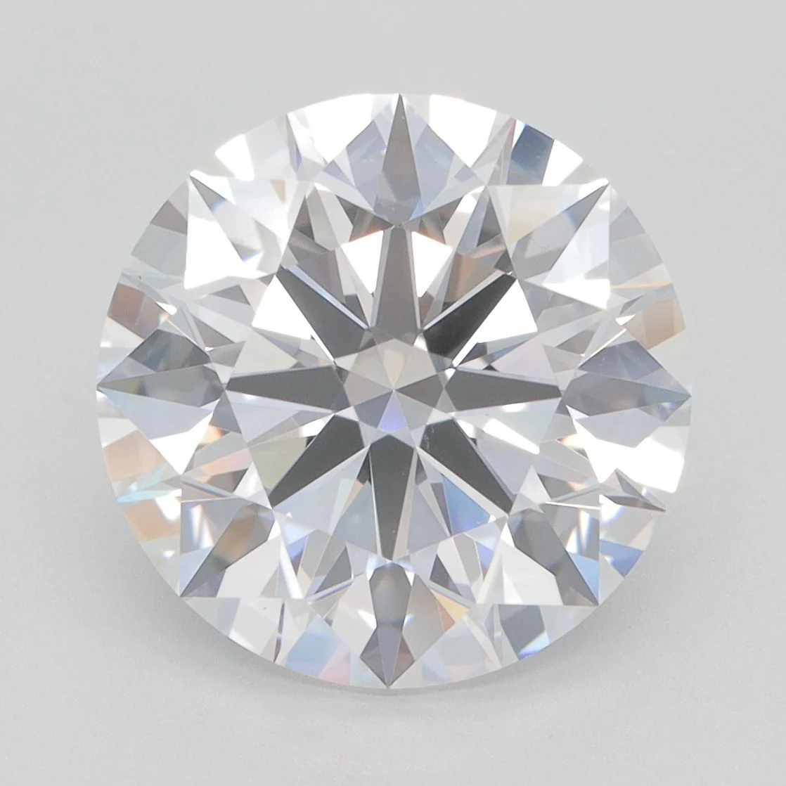 5.26 Carat Lab Grown Round Diamond