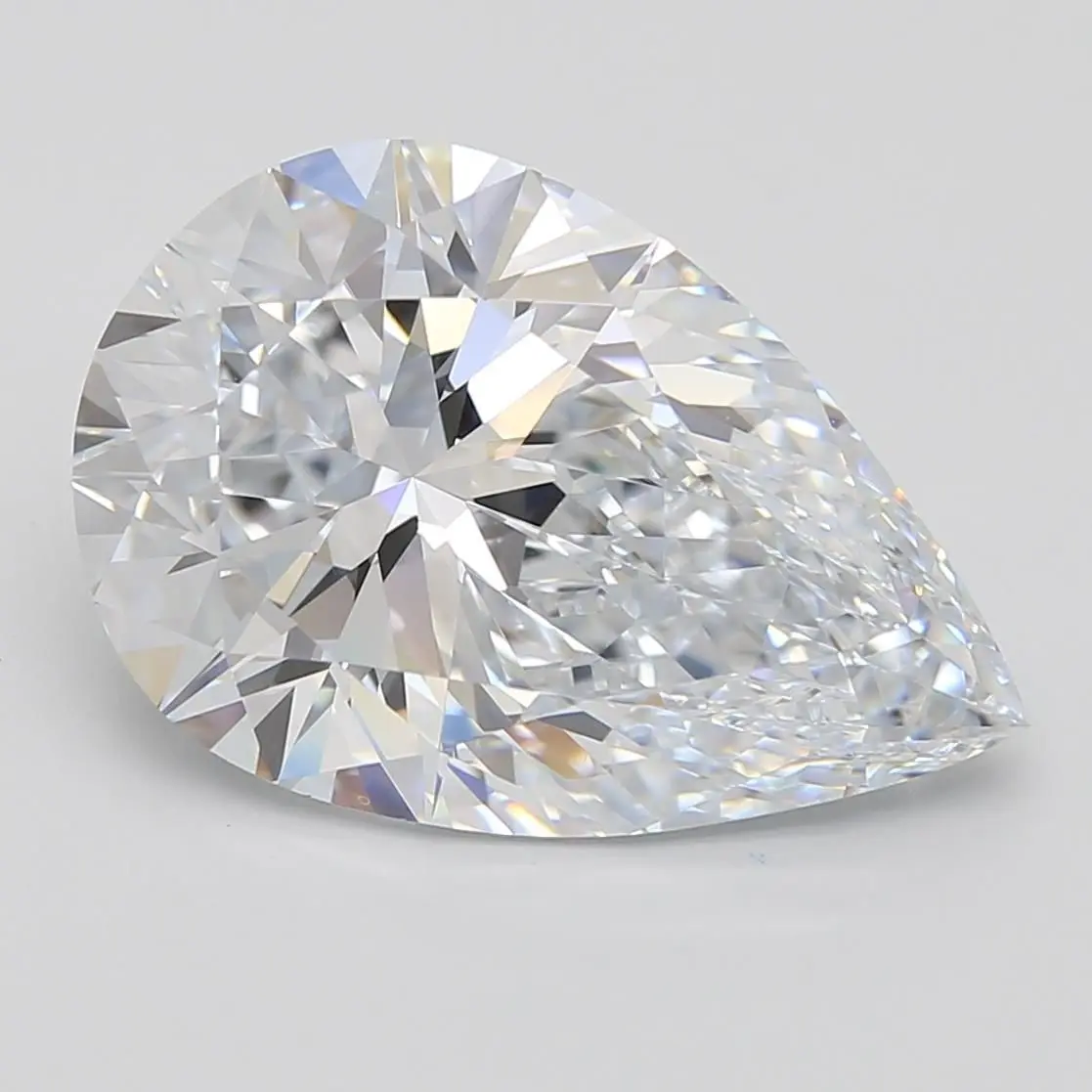 6.03 Carat Lab Grown Pear Diamond