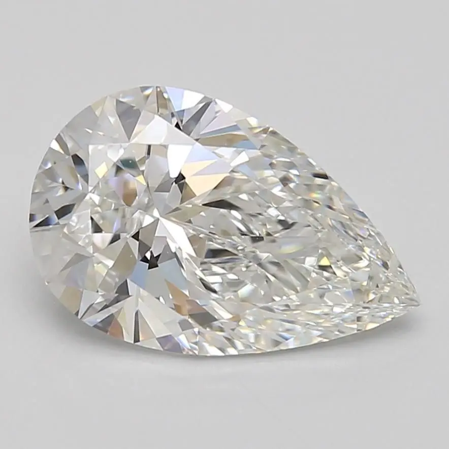 2.53 Carat Lab Grown Pear Diamond
