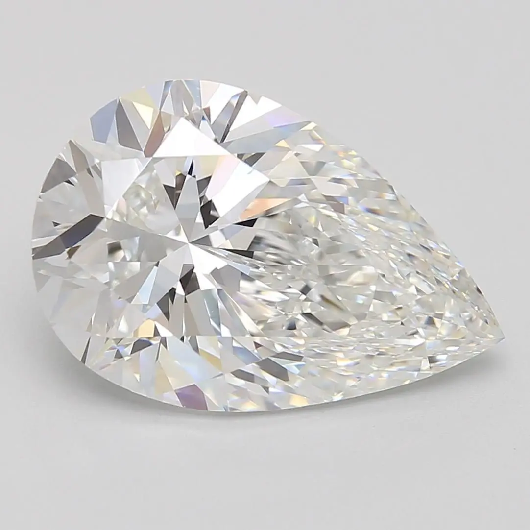 5.61 Carat Lab Grown Pear Diamond