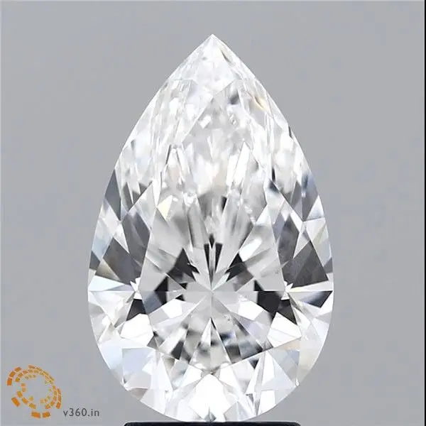 5.08 Carat Lab Grown Pear Diamond