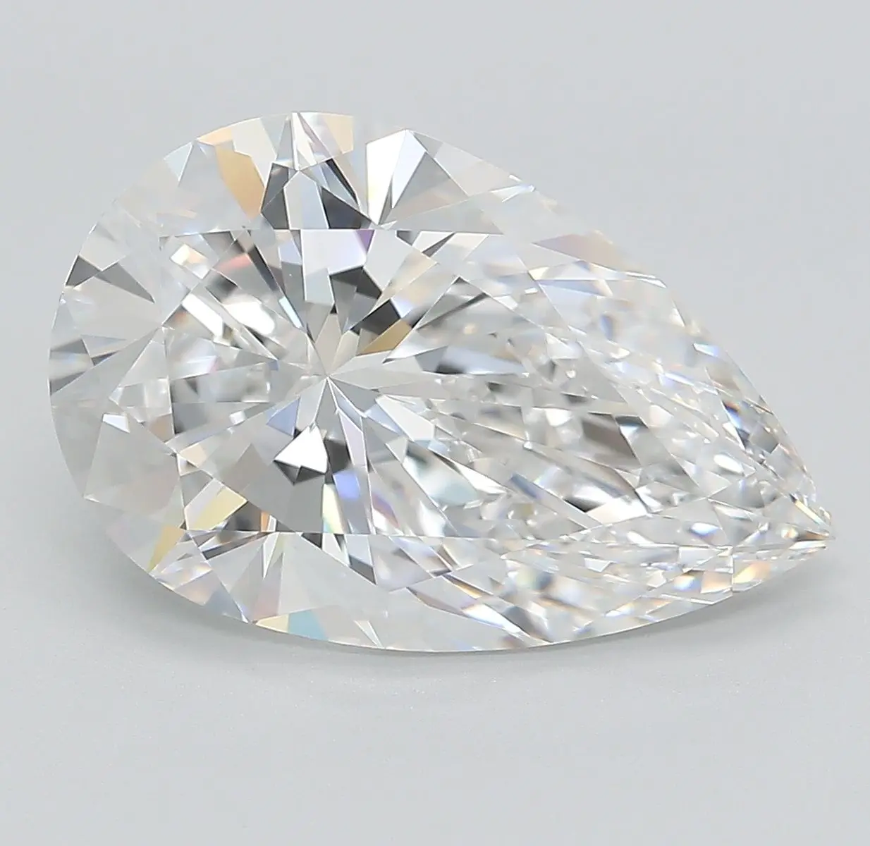 6.13 Carat Lab Grown Pear Diamond