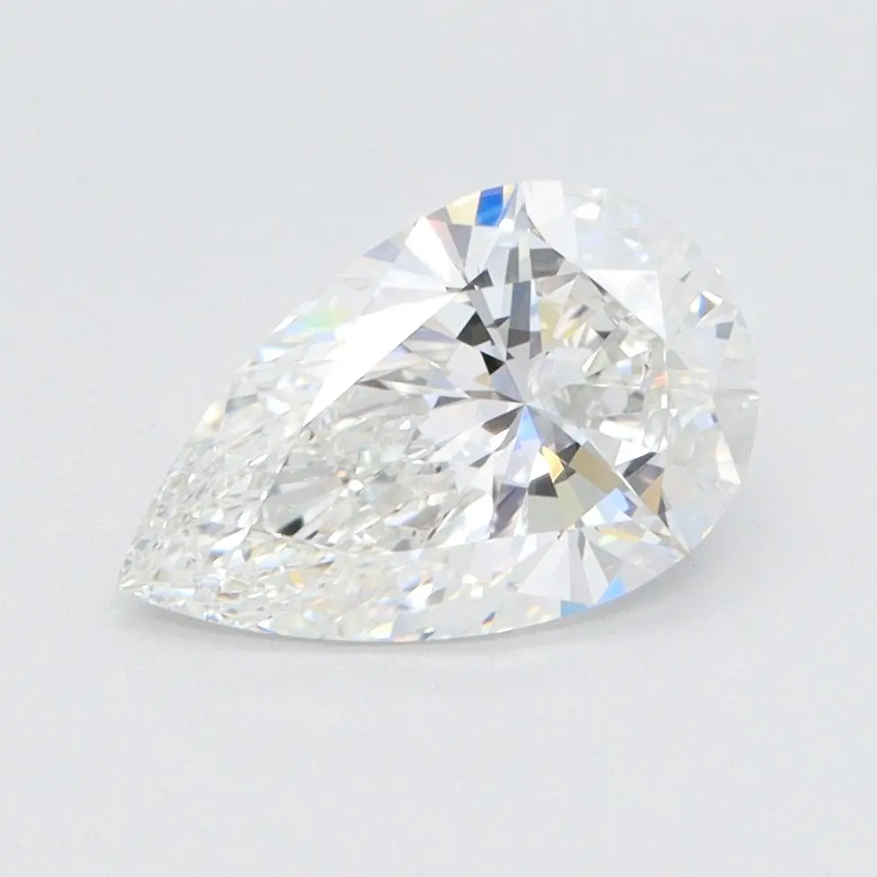1.57 Carat Lab Grown Pear Diamond
