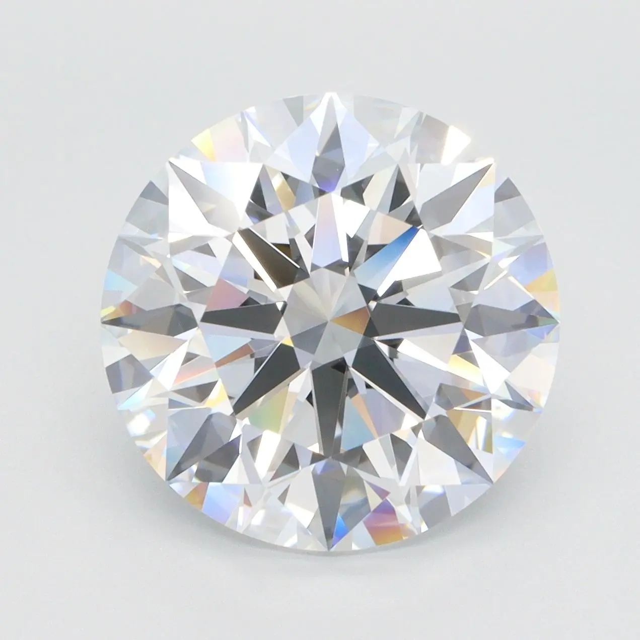 7.09 Carat Lab Grown Round Diamond