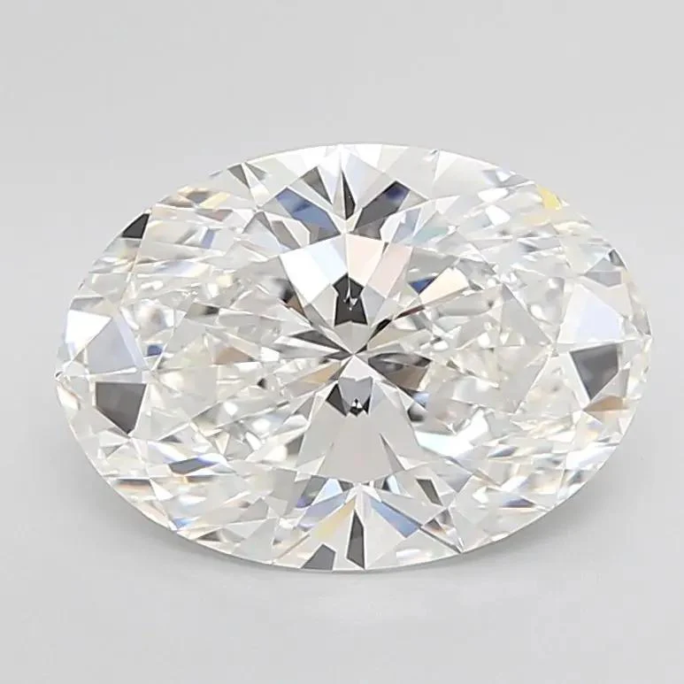 6.05 Carat Lab Grown Oval Diamond