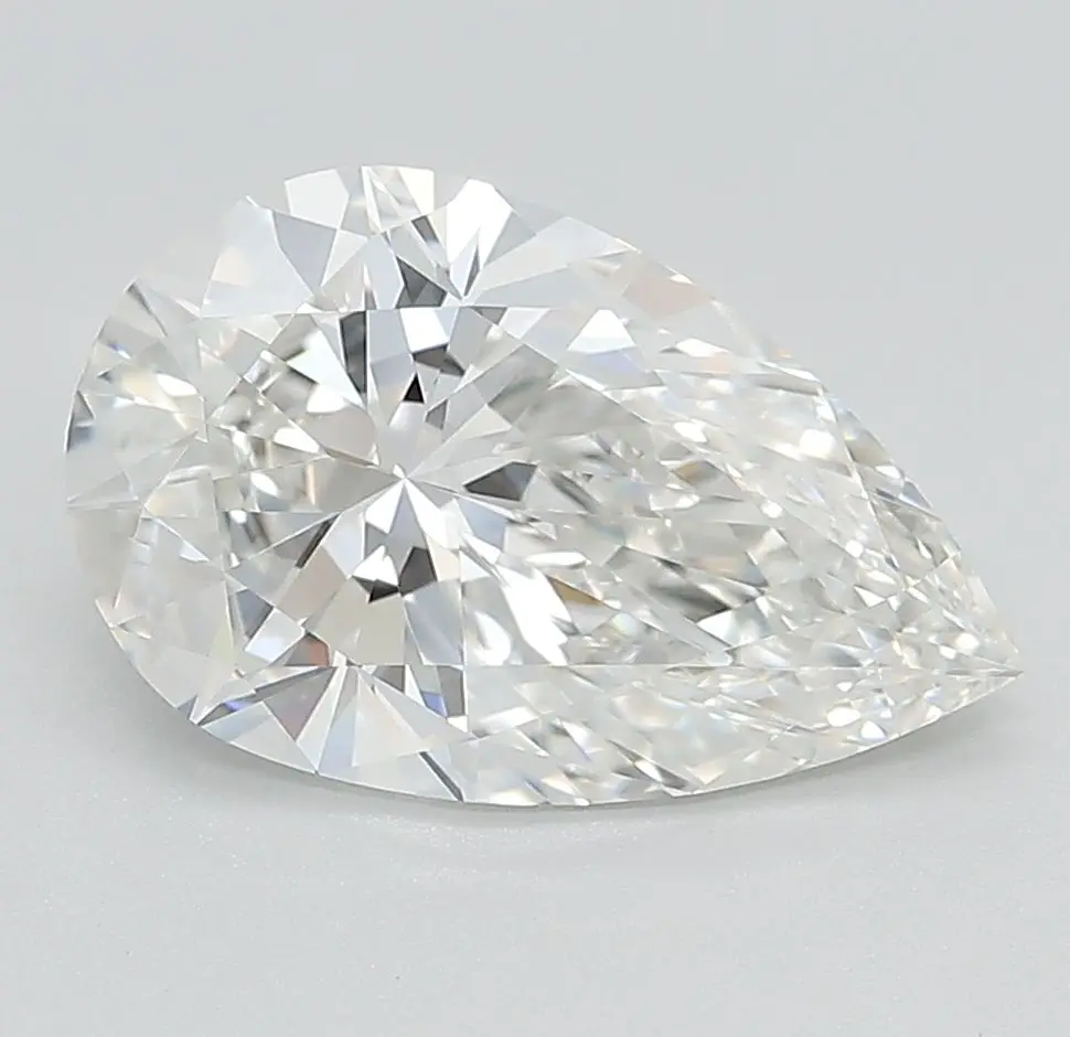 3.22 Carat Lab Grown Pear Diamond