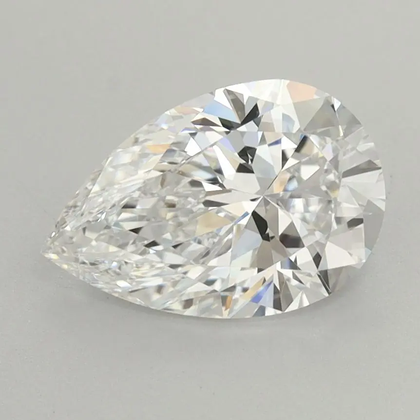 1.68 Carat Lab Grown Pear Diamond