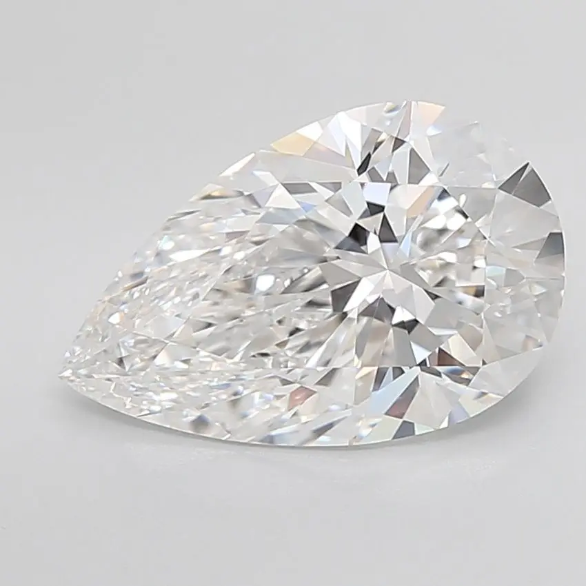 6.06 Carat Lab Grown Pear Diamond