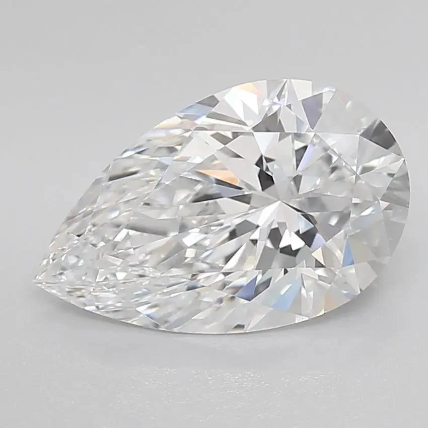 3.19 Carat Lab Grown Pear Diamond
