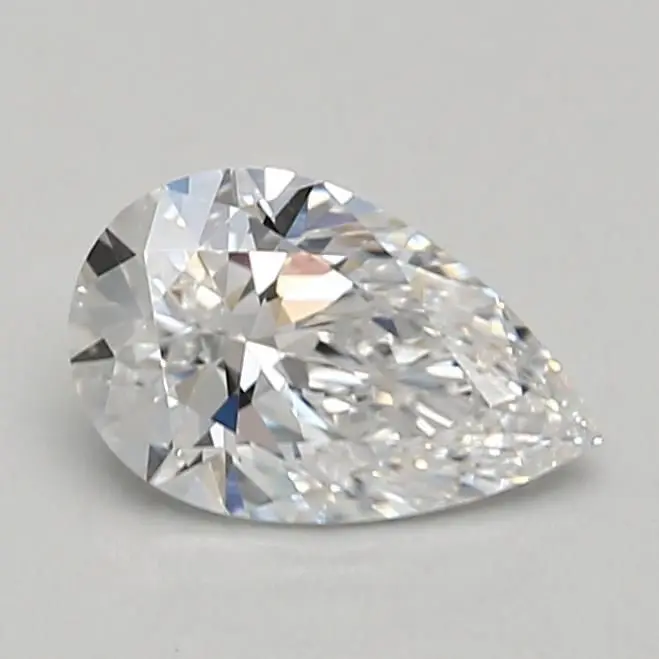 0.66 Carat Lab Grown Pear Diamond