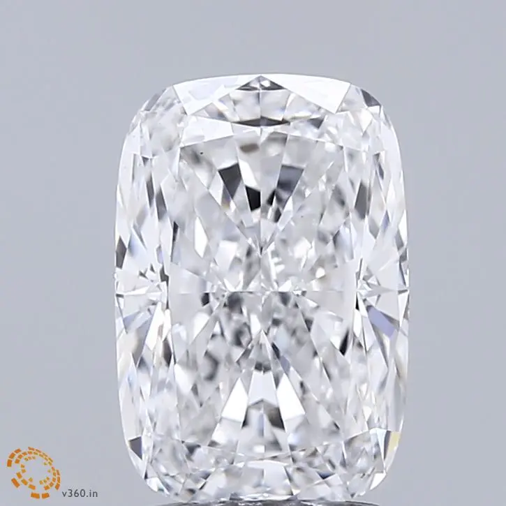 2.54 Carat Lab Grown Elongated cushion Diamond