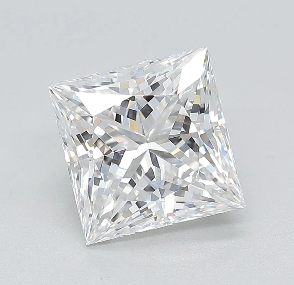 3.08 Carat Lab Grown Princess Diamond