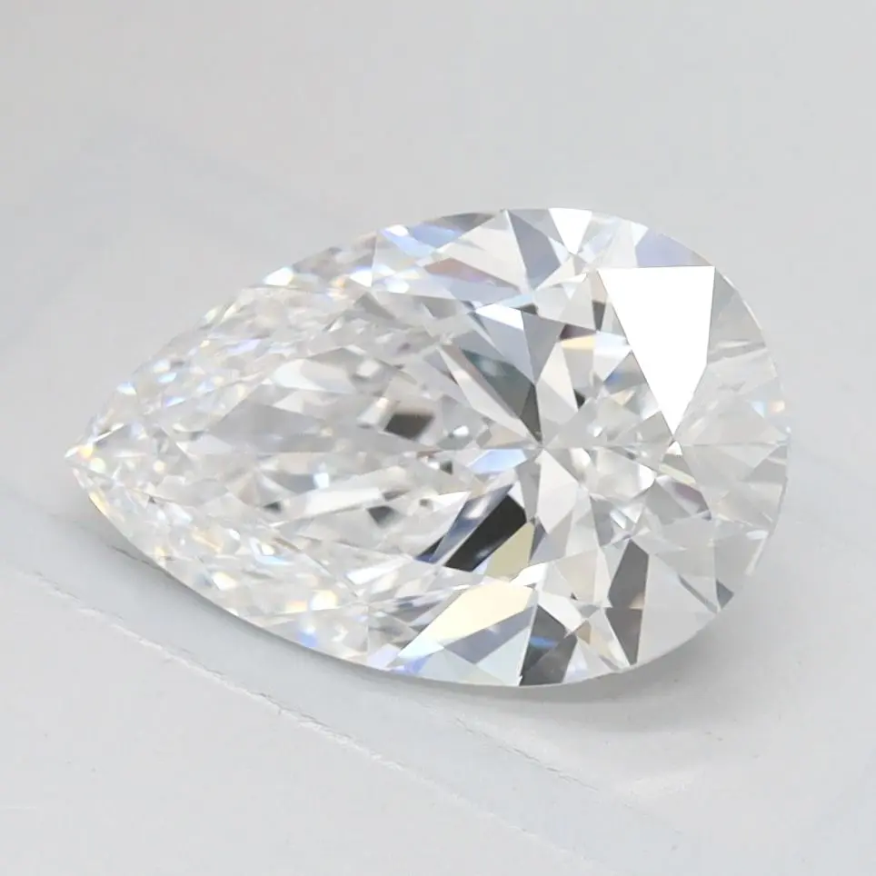1.37 Carat Lab Grown Pear Diamond