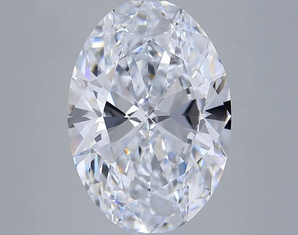 6.01 Carat Lab Grown Oval Diamond