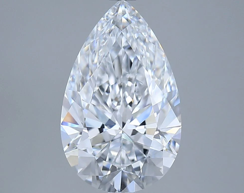 3.02 Carat Lab Grown Pear Diamond