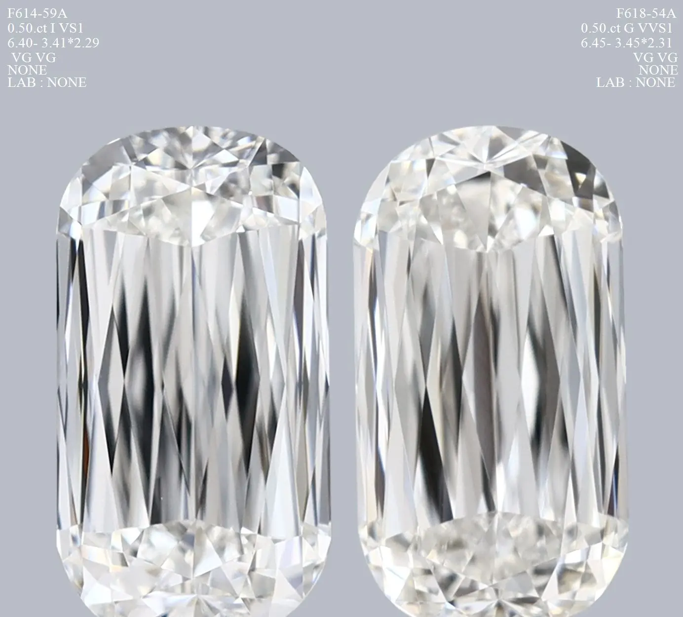 0.5 Carat Natural Elongated cushion Diamond