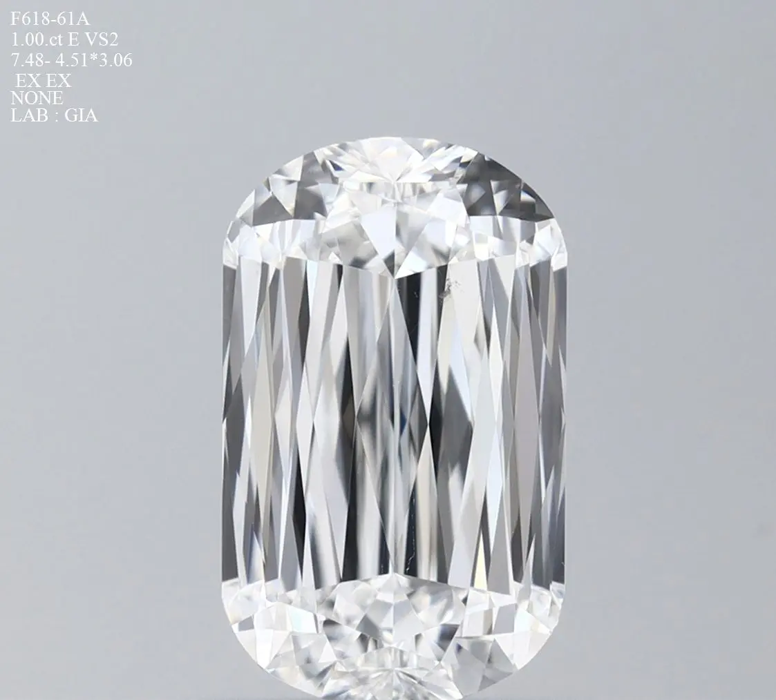 1 Carat Natural Elongated cushion Diamond
