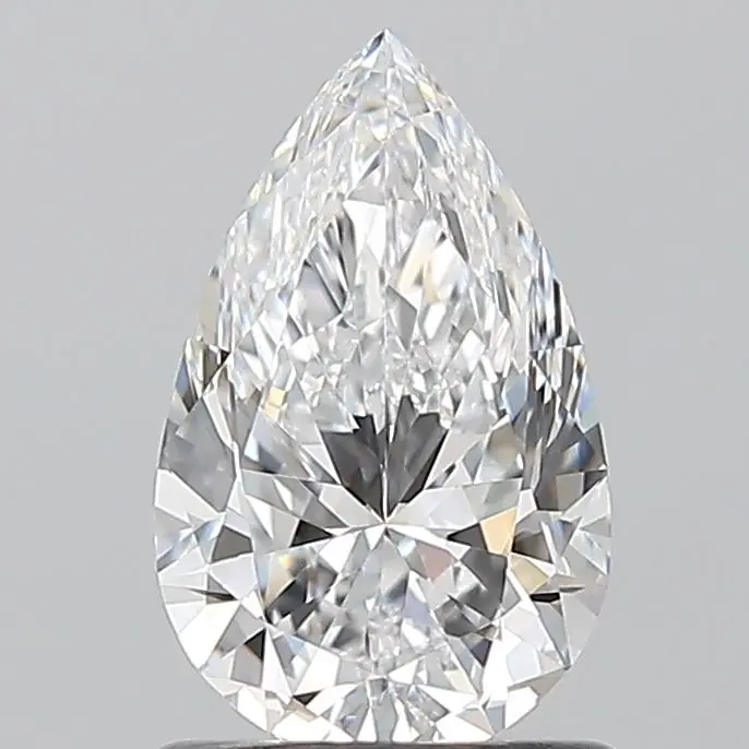 1 Carat Natural Pear Diamond