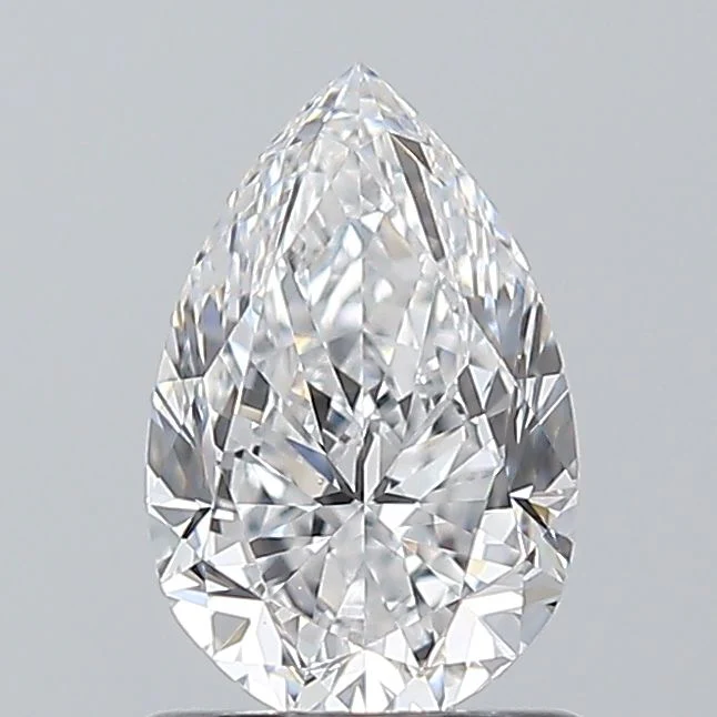 1 Carat Natural Pear Diamond