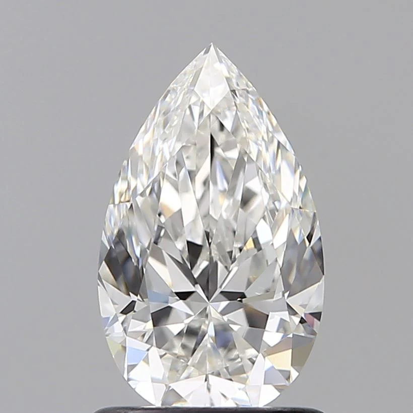 1 Carat Natural Pear Diamond