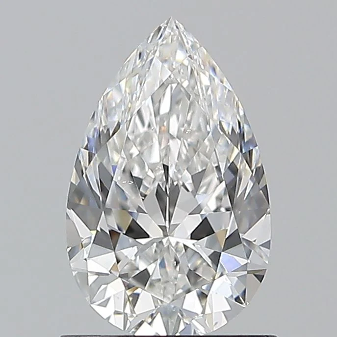 1 Carat Natural Pear Diamond