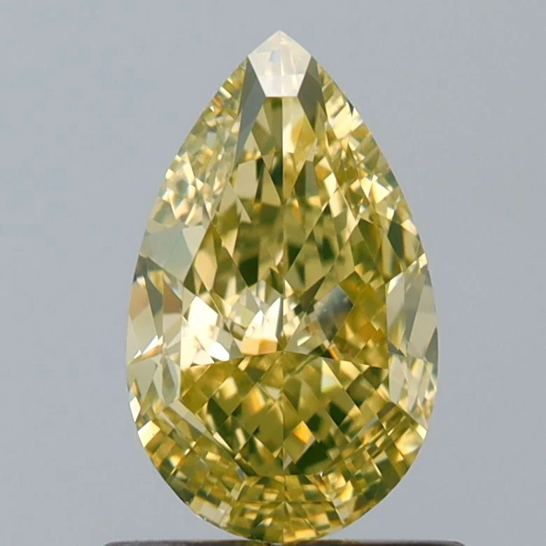 1 Carat Natural Pear Diamond
