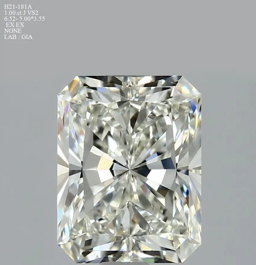 1 Carat Natural Radiant Diamond