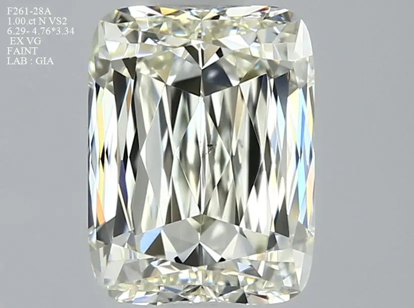 1 Carat Natural Elongated cushion Diamond