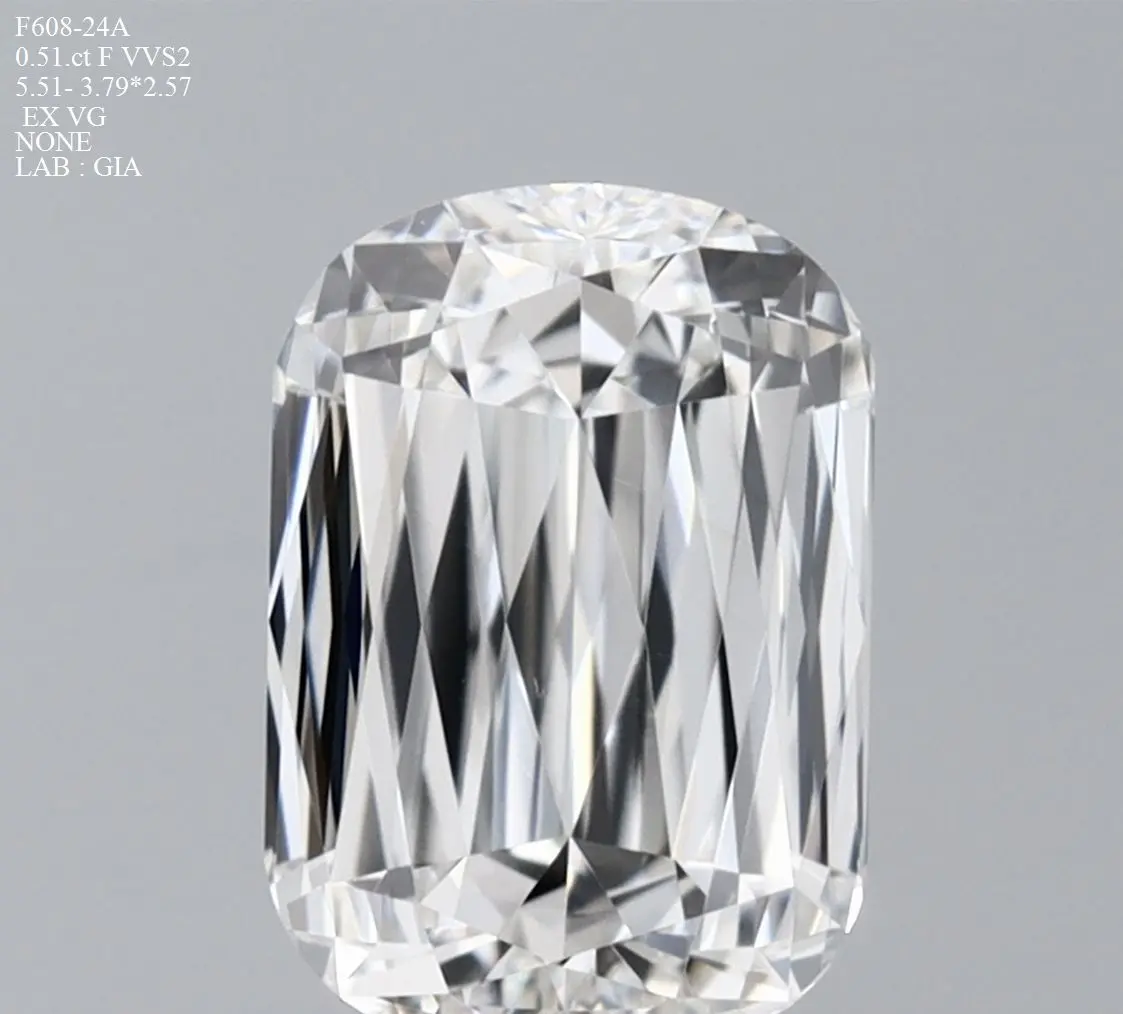 0.51 Carat Natural Elongated cushion Diamond