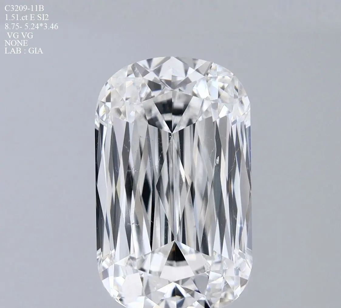 1.51 Carat Natural Elongated cushion Diamond