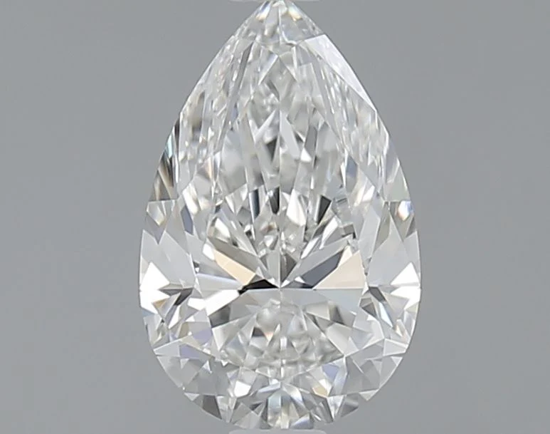 1 Carat Natural Pear Diamond