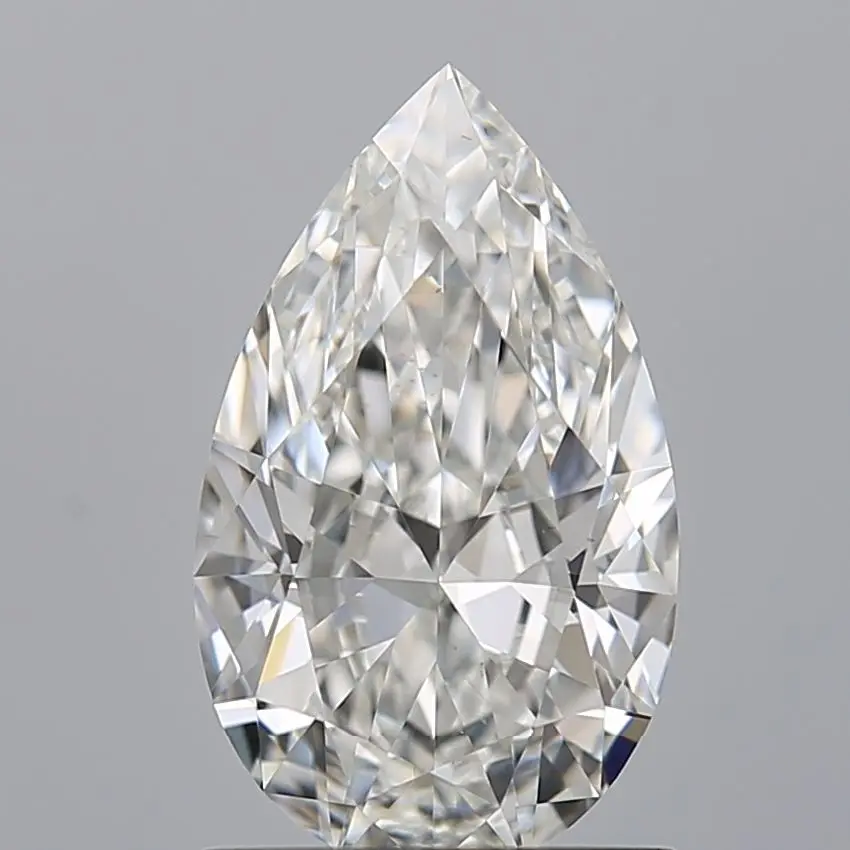 1 Carat Natural Pear Diamond