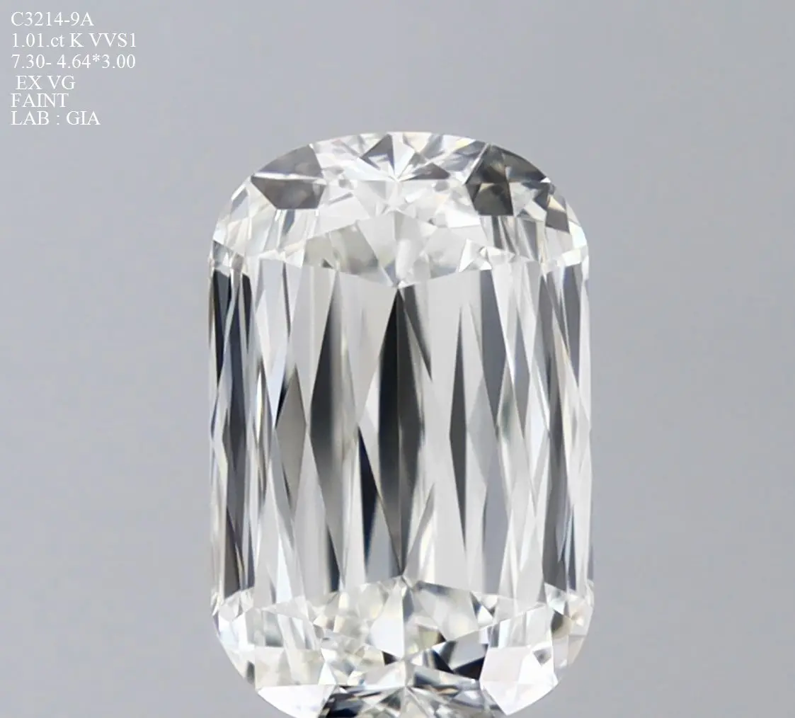 1.01 Carat Natural Elongated cushion Diamond