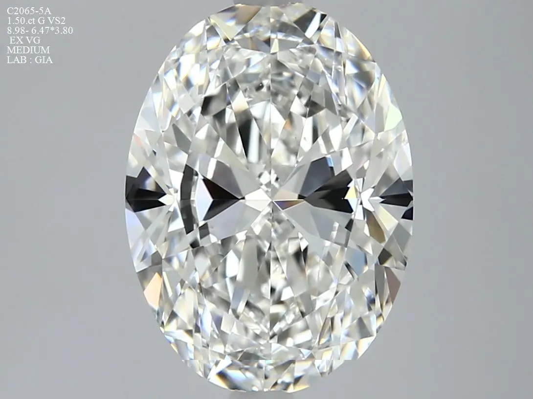 1.5 Carat Natural Oval Diamond