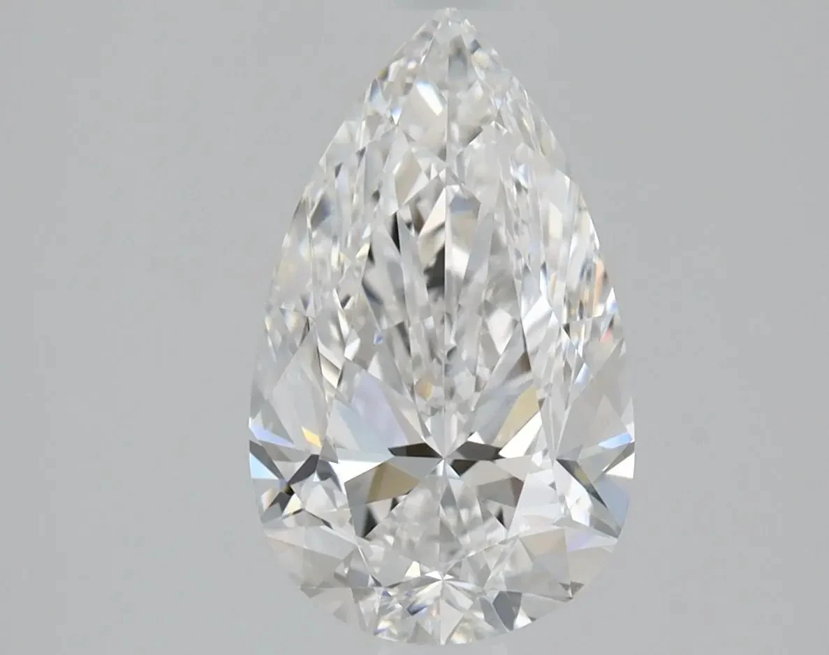 1 Carat Natural Pear Diamond