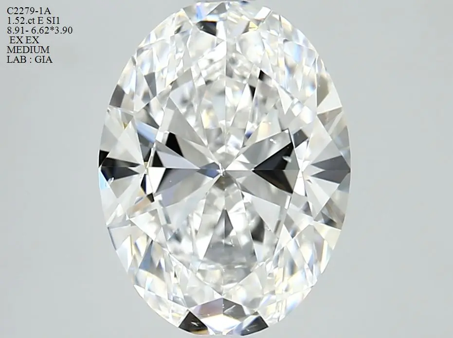 1.52 Carat Natural Oval Diamond