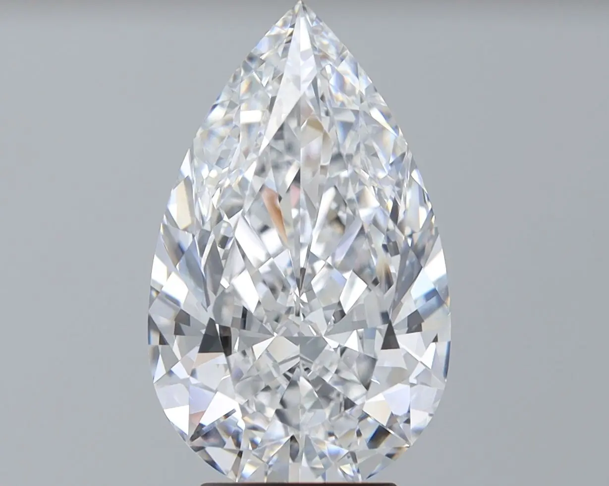 3.65 Carat Natural Pear Diamond