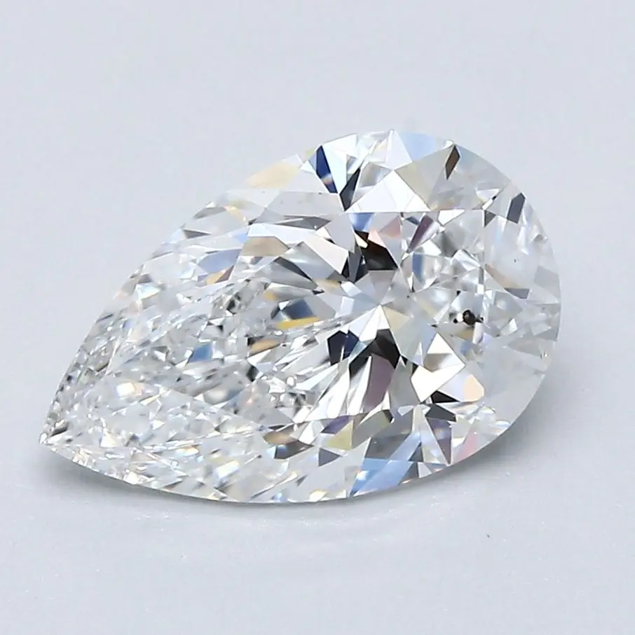 2 Carat Natural Pear Diamond
